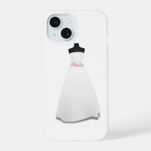 Elegantes weißes Brautkleid für die Hochzeit iPhone 15 Hülle