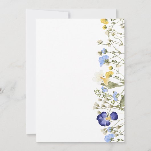 Elegantes weißes Brautparty Einladung (Rückseite)