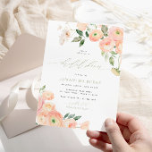 Elegantes, weißes Brautparty Einladung