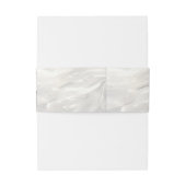 Elegantes Weißes Cream Herz Einladungsbanderole (Rückseitenbeispiel)