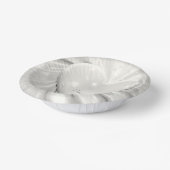 Elegantes Weißes Cream Herz Pappteller (Gewinkelt)