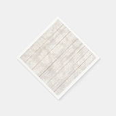 Elegantes weißes Damaselleaf botanisches rustikale Serviette (Ecke)