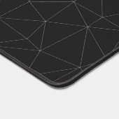 Elegantes weißes dunkelgraues, geometrisches Mesh Schreibtischunterlage (Ecke)