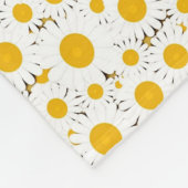 Elegantes weißes Farbmuster Fleecedecke (Ecke)