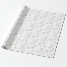 Elegantes weißes florales botanisches Muster