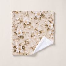 Elegantes weißes florales Oliven-Gold-Botanikmuste