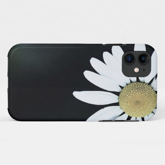 Elegantes weißes Gänseblümchen Case-Mate iPhone Hülle (Rückseite (Horizontal))