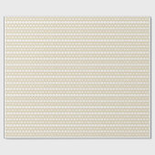 Elegantes, weißes geometrisches Dekormuster Geschenkpapier (Flach)