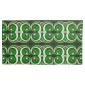 Elegantes, weißes, gespiegeltes Spiralmuster der M Kissenbezug (Vorderseite)