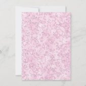 ELEGANTES WEISSES GOLDPINK-MARBLE SAVE THE DATE (Rückseite)