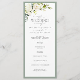 Elegantes weißes graues grünes Gewässer Programm