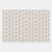 Elegantes, weißes Hochzeitspapier Geschenkpapier Set (Vorderseite 2)