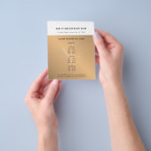 Elegantes Weißes Imitat Goldschere Schönheitssalon Flyer (Gruppe)