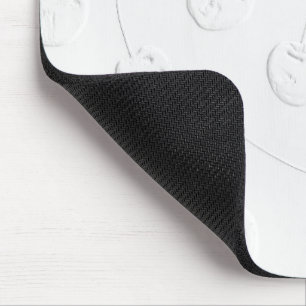 Elegantes weißes Kirschmauspad Mousepad