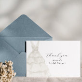 Elegantes weißes Kleid Danke