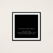 Elegantes, weißes, kursives Nekklace Display (Rückseite)