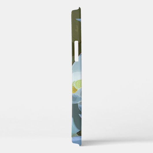 Elegantes weißes Lotus-Akrylkunstwerk | Case-Mate iPhone Hülle (Rückseite / Rechts)