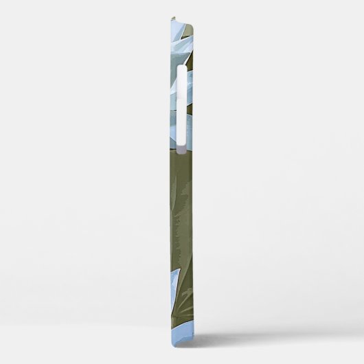 Elegantes weißes Lotus-Akrylkunstwerk | Case-Mate iPhone Hülle (Rückseite / Links)