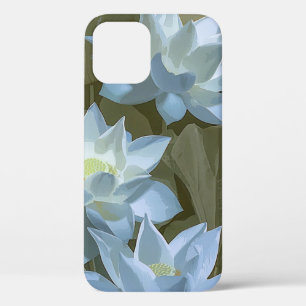 Elegantes weißes Lotus-Akrylkunstwerk Case-Mate iPhone Hülle