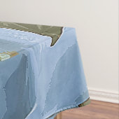 Elegantes weißes Lotus-Akrylkunstwerk | Tischdecke (Beispiel)