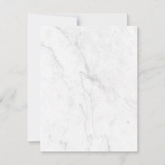 Elegantes weißes Marmor-Hausdekor Mitteilungskarte