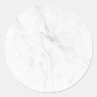 Elegantes weißes Marmor-Hausdekor Runder Aufkleber