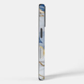 Elegantes, weißes Marmorgranitmuster Case-Mate iPhone Hülle (Rückseite / Rechts)