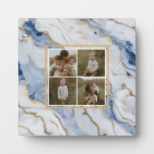 Elegantes, weißes Marmorgranitmuster Fotoplatte (Vorderseite)