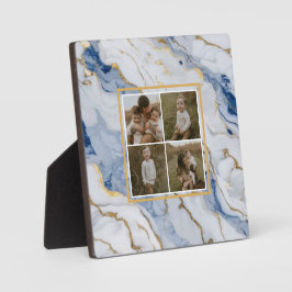 Elegantes, weißes Marmorgranitmuster Fotoplatte