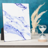 Elegantes, weißes Marmorgranitmuster Fotoplatte (Seite)