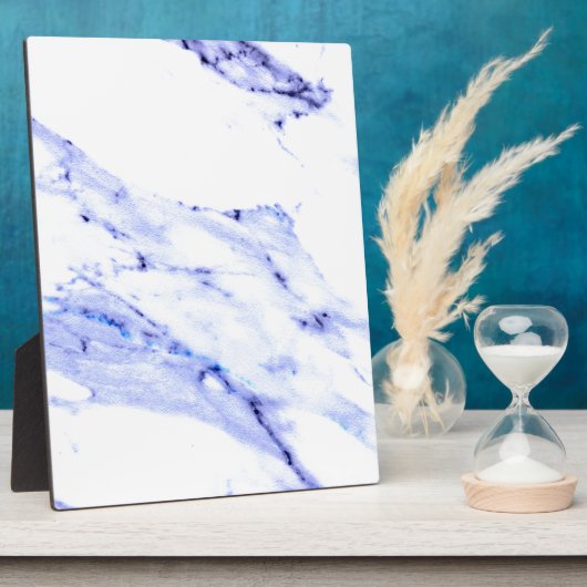 Elegantes, weißes Marmorgranitmuster Fotoplatte (Seite)