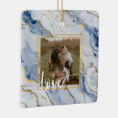 Elegantes, weißes Marmorgranitmuster Keramikornament (Rechts)