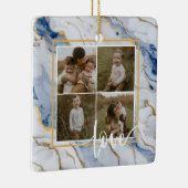 Elegantes, weißes Marmorgranitmuster Keramikornament (Rechts)