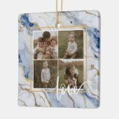 Elegantes, weißes Marmorgranitmuster Keramikornament (Links)