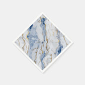 Elegantes, weißes Marmorgranitmuster Serviette (Ecke)