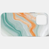 Elegantes Weißes Marmormuster Case-Mate iPhone Hülle (Rückseite (Horizontal))