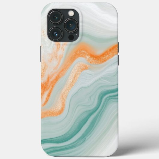 Elegantes Weißes Marmormuster Case-Mate iPhone Hülle (Rückseite)