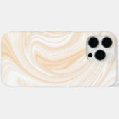 Elegantes Weißes Marmormuster Case-Mate iPhone Hülle (Rückseite (Horizontal))