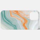 Elegantes Weißes Marmormuster Case-Mate iPhone Hülle (Rückseite (Horizontal))