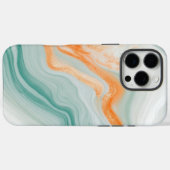 Elegantes Weißes Marmormuster Case-Mate iPhone Hülle (Rückseite (Horizontal))