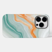 Elegantes Weißes Marmormuster Case-Mate iPhone Hülle (Rückseite (Horizontal))