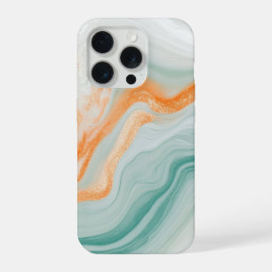 Elegantes Weißes Marmormuster iPhone 15 Pro Hülle