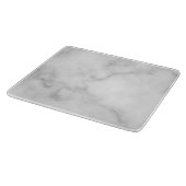 Elegantes, weißes Marmormuster Schneidebrett (Ecke)