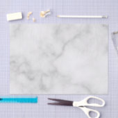 Elegantes, weißes Marmormuster Seidenpapier (Handwerk)