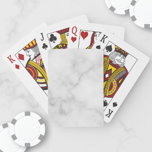Elegantes, weißes Marmormuster Spielkarten