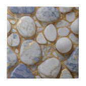 Elegantes, weißes Marmorsteinmuster Fliese (Vorderseite)