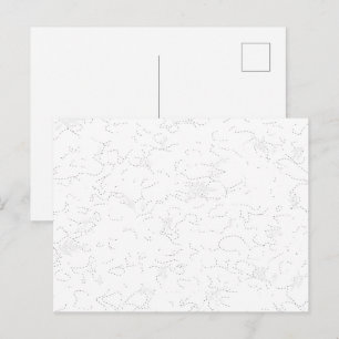 Elegantes weißes minimalistisches Texturmuster Feiertagspostkarte