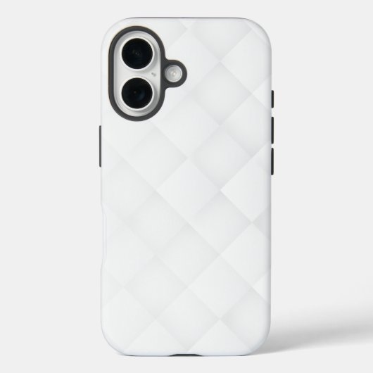 Elegantes Weißes Muster  Case-Mate iPhone Hülle (Rückseite)