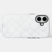 Elegantes Weißes Muster  Case-Mate iPhone Hülle (Rückseite (Horizontal))