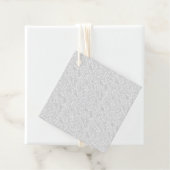 Elegantes weißes Muster Geschenkanhänger (Beispiel)